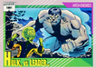 Marvel Universe 1991 - 119 - Hulk vs. Leader Vintage Trading Card Singles Impel   