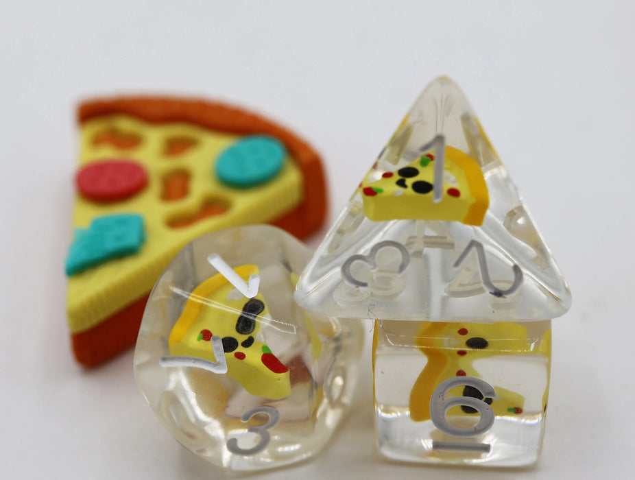 Pizza RPG Dice Set Accessories Foam Brain   