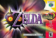 Legend of Zelda - Majora's Mask - Gold - N64 - Loose Video Games Nintendo   